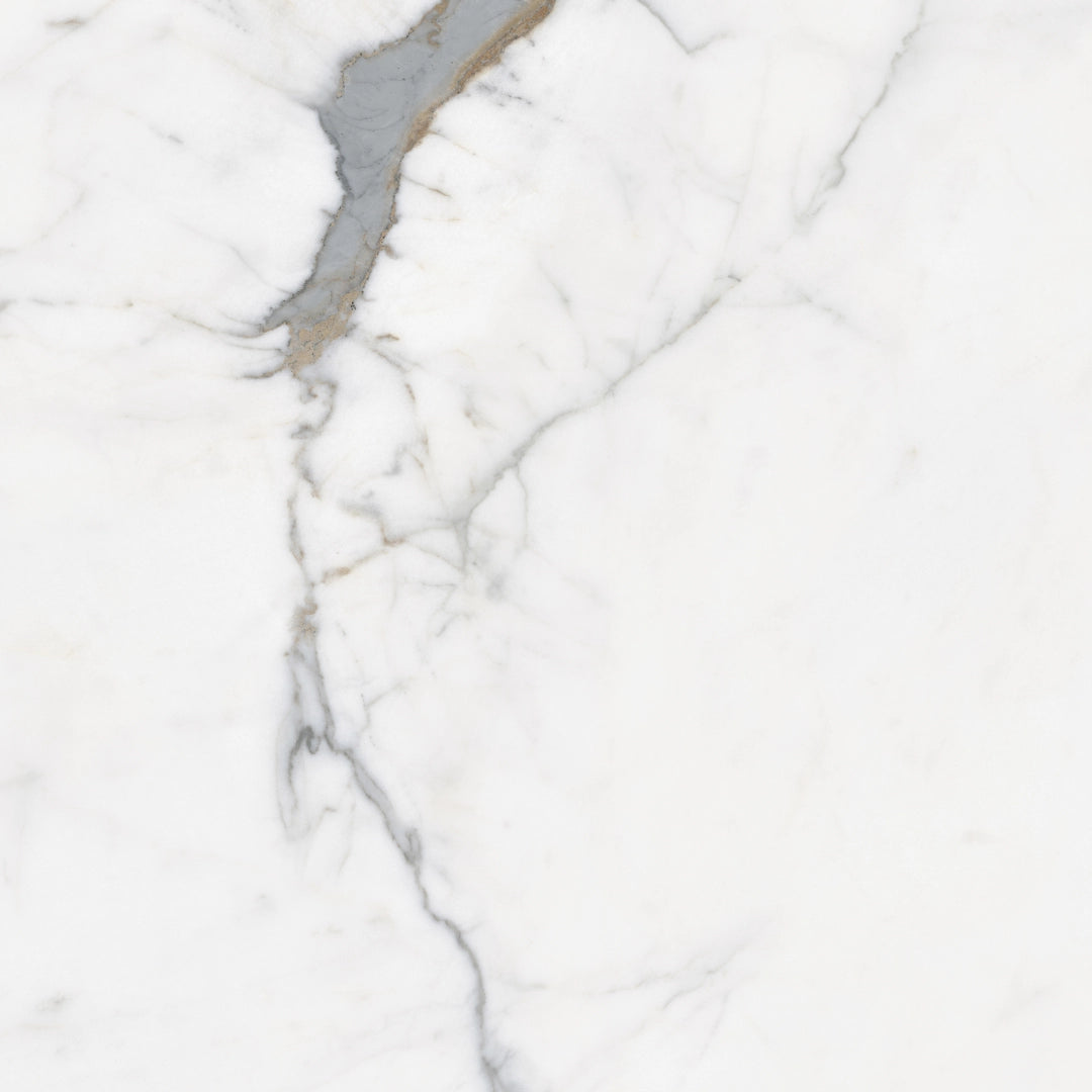 Pastorelli Ceramiche, Sunshine - P010780 - Su Calacatta White, Shine, 120x120cm, 8.50mm, Rett.