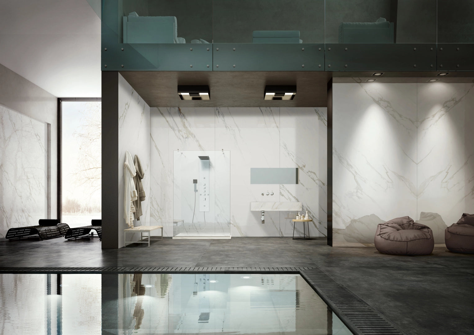 La Fabbrica Ava, Skyline - 082125 - Beige, Lappato, 60x120cm, 10.00mm, Rett.