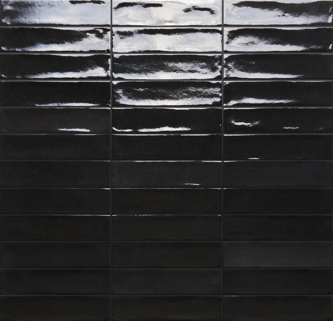 Ceramica Rondine, Marrakech - J92230 - Black, Lucida, 4.8x20cm, 9.50mm