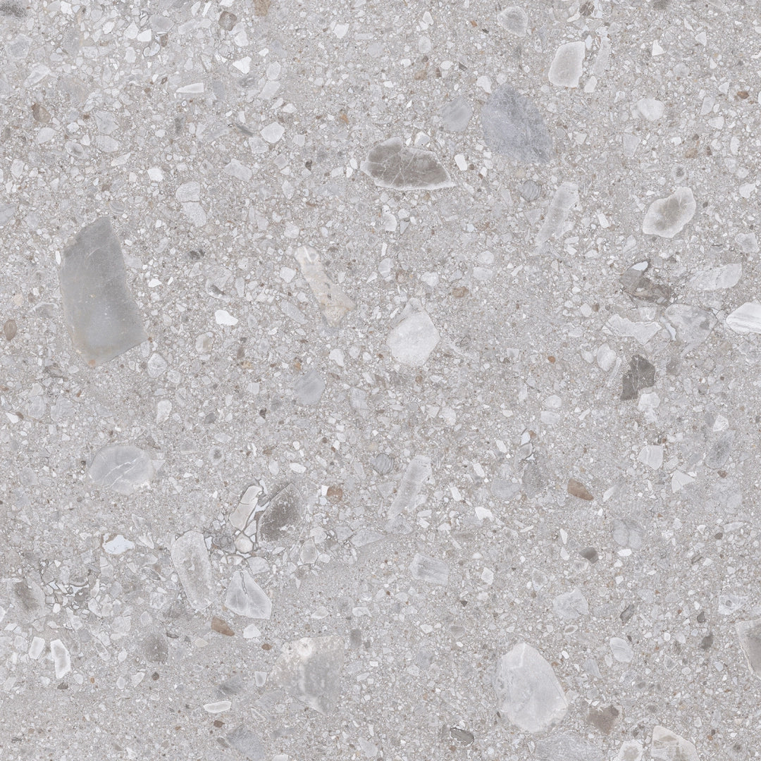 Ceramiche Keope, Omnia - GK4G - Ceppo Grey, Spazzolato R10, 80x80cm, 9.00mm, Rett.