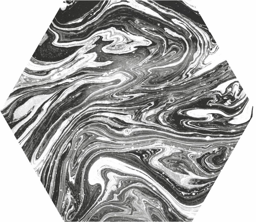 Itt Ceramic, Ebru - Ebru, Shiny, 23.2x26.7cm, 10.00mm, Rett.