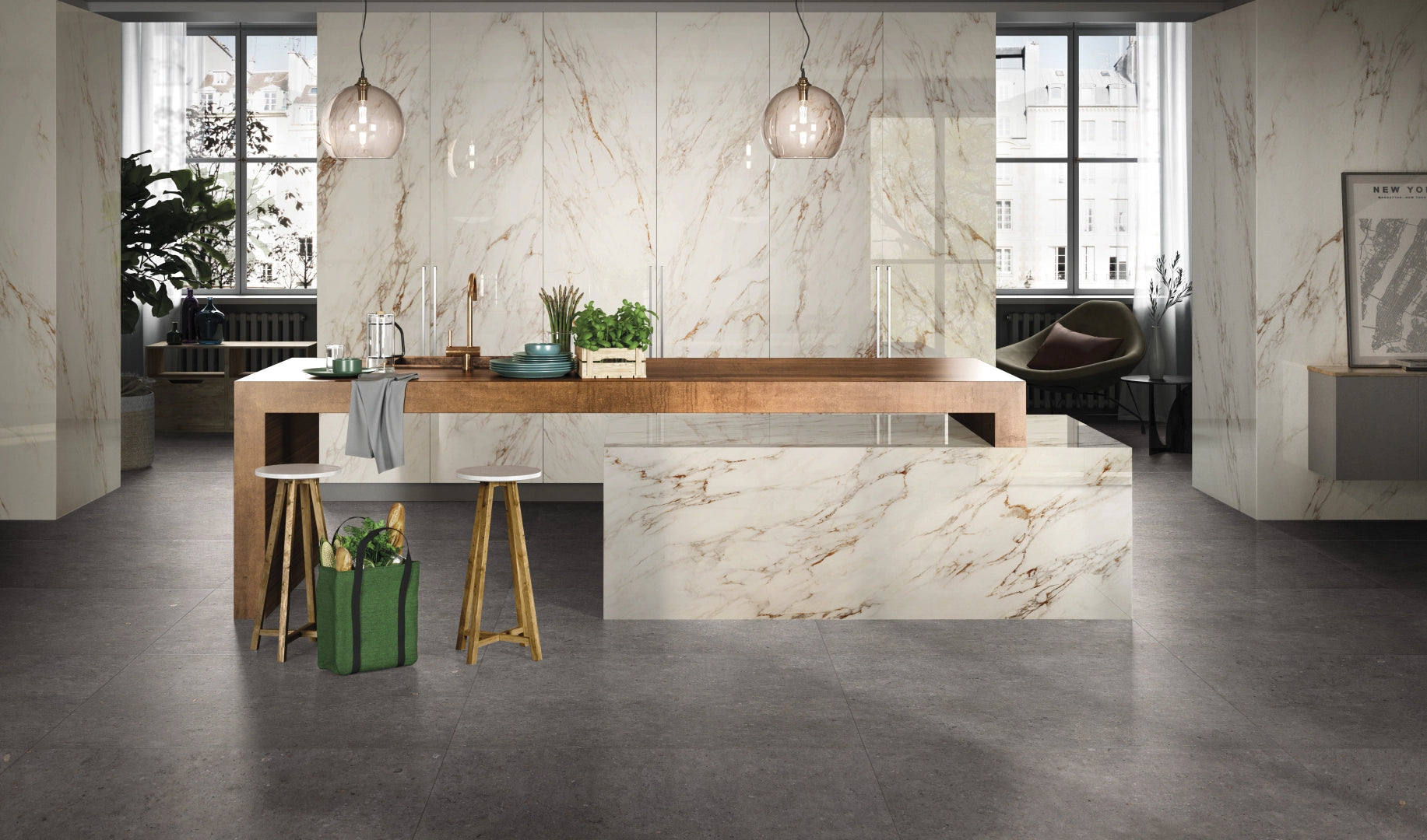 Pastorelli Ceramiche, Biophilic - P009418AJ - Bi White, Naturale, 60x120cm, 8.50mm, Rett.