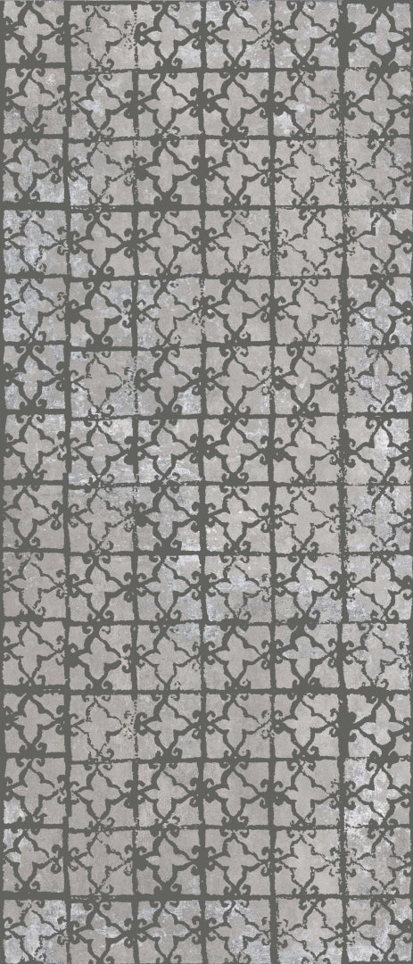 ABK, Poetry Decor - PF60010226 - Stamp Metal Cement, Naturale, 120x280cm, 6.00mm, Rett.
