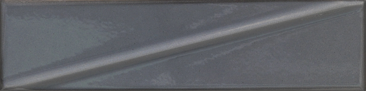 Ceramiche Settecento, Pulse - 154213 - Gray, Glossy, 7.6x30.5cm, 10.00mm, Rett.