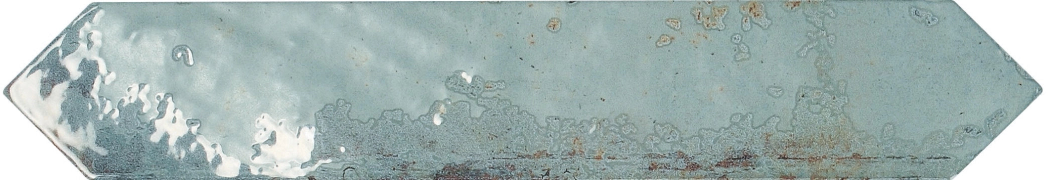 Carmen Ceramica, Grunge - Aqua, Brillo, 4.3x24.3cm, 10.00mm, Rett.