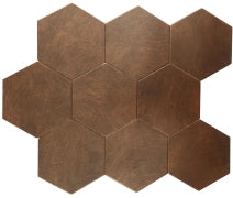 Dune Ceramica, Zement - Copper, Matt, 21.5x25cm, 8.00mm, Rett.