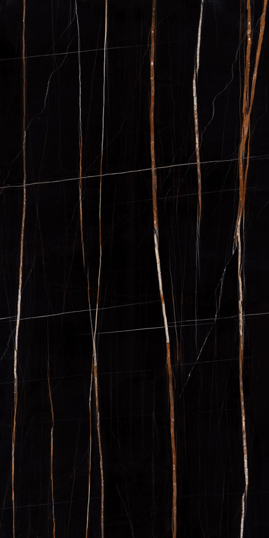 Marazzi, Grande_marble Look - M8ZJ - Sahara Noir, Lux, 160x320cm, 6.00mm, Rett.