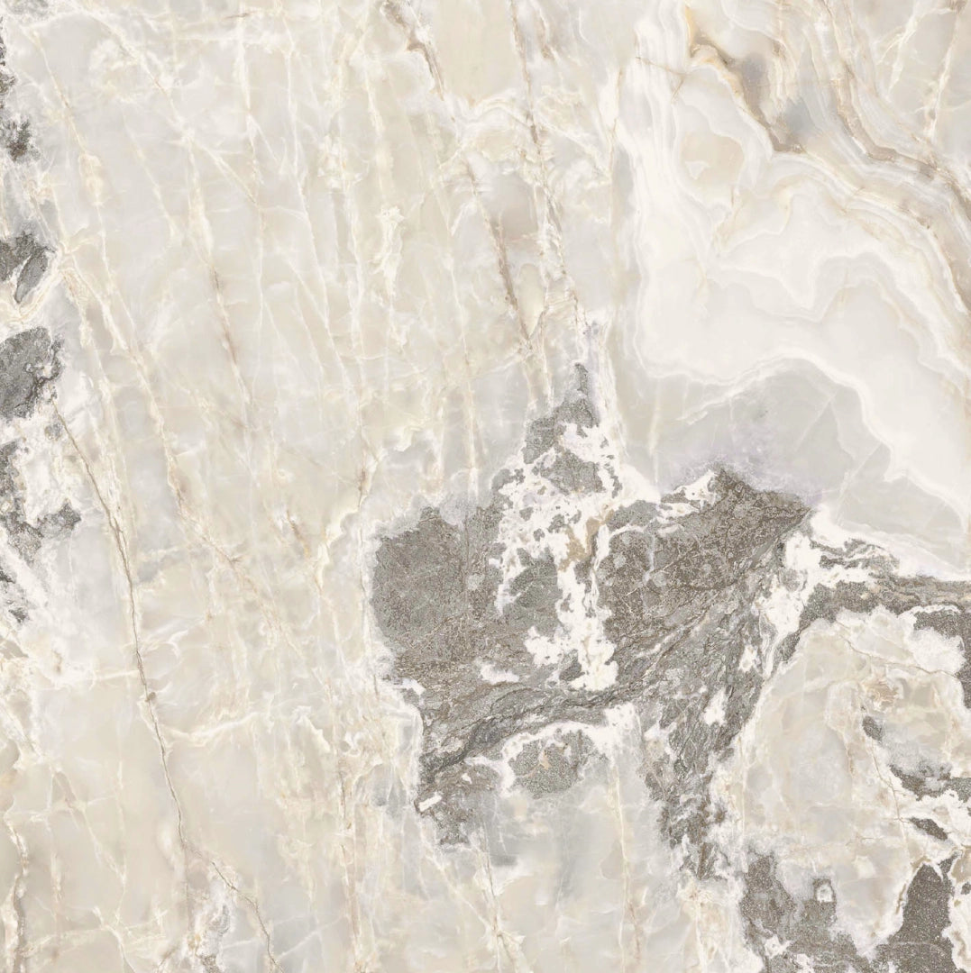 Florim, Onyx&more - 765999---White-Blend,-Glossy-,-160x160cm,-6.00mm,-Rett.