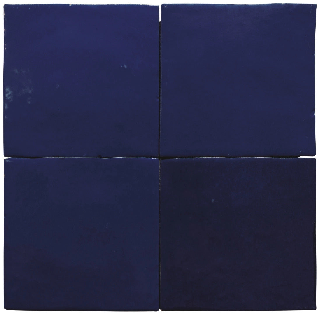 Cevica, Zelij - CEM10 - Azul Cobalto, Brillo, 10x10cm, 10.00mm