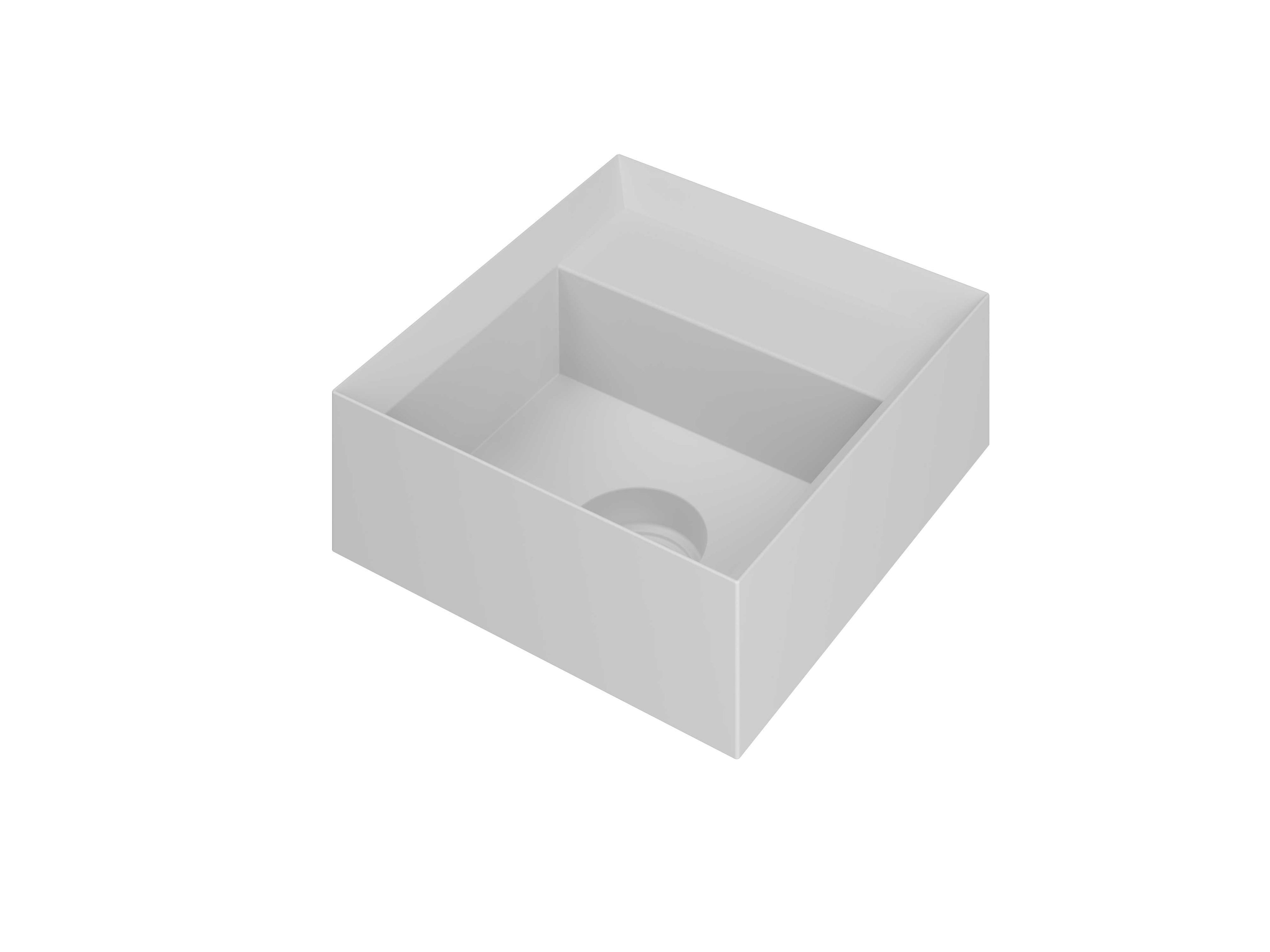 Ink Vice fontein 27x27cm polystone - zonder kraangat - mat wit