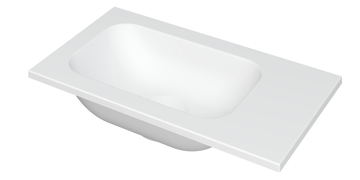 Ink Enter meubelfontein 40x22cm polystone - zonder kraangat - mat wit