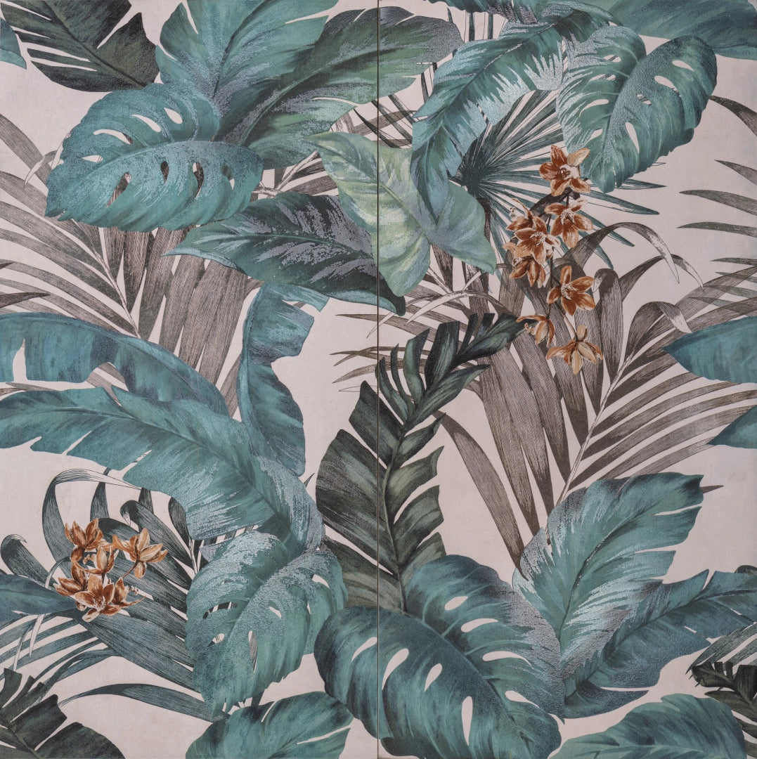 Serenissima Ceramiche, Showall - 1069826 - Wall09 Jungle, Naturale, 120x120cm, 9.50mm, Rett.