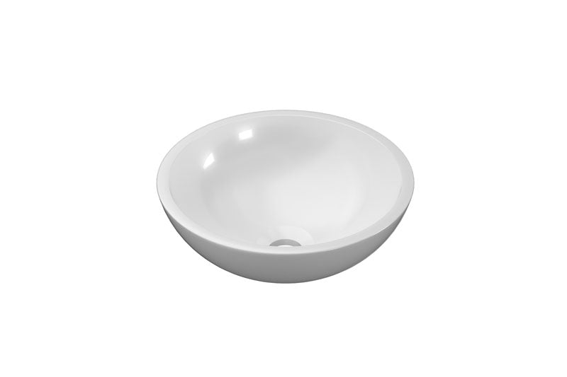 Ink Jazz Small opbouw waskom 33cm polystone - glans wit