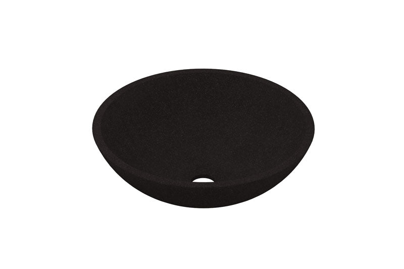 Ink Jazz Large opbouw waskom 40cm quartz - zwart
