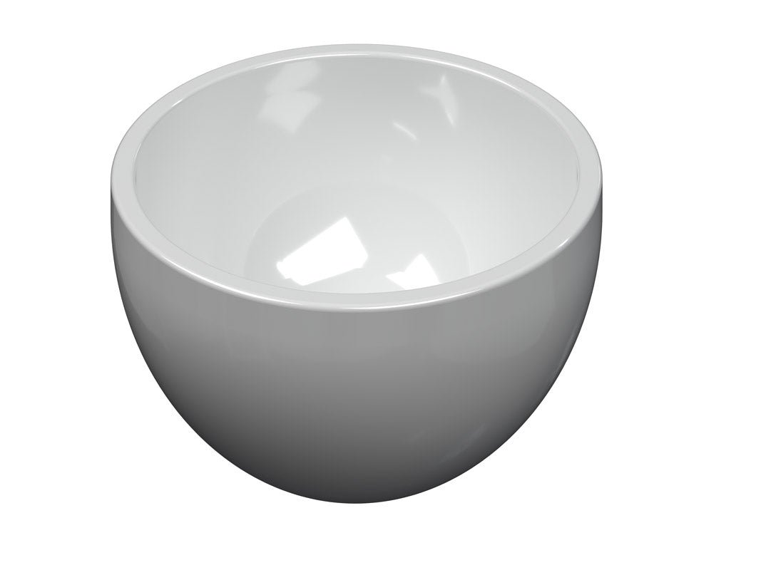 Ink Jazz XS opbouw fonteinkom 20cm polystone - glans wit