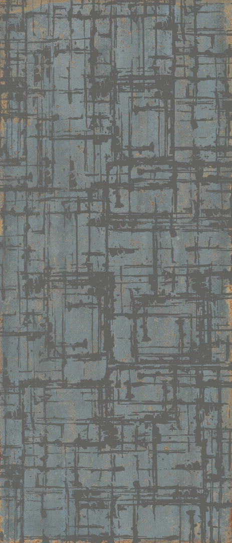 ABK, Poetry Decor - PF60010230 - Lines Metal Verdigris, Naturale, 120x280cm, 6.00mm, Rett.