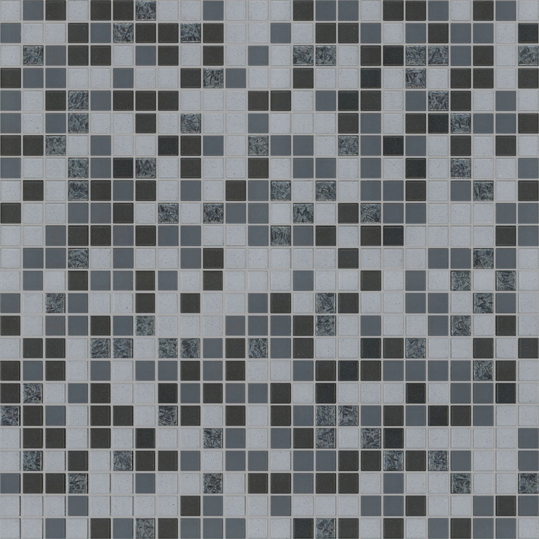 Appiani, Mix Neutral - XUHT 701 - Urban Hi-tech 01 Cristalli OPS 02 Ankerite/Fumo/Rutile, Naturale (2.5x2.5), 30x30cm, 7.20mm