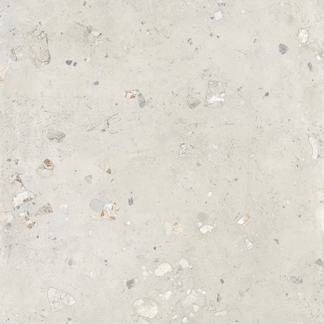 Italgraniti, I Cementi - FL0112C - White Ciottolo, StrideUp, 120x120cm, 9.00mm, Rett.