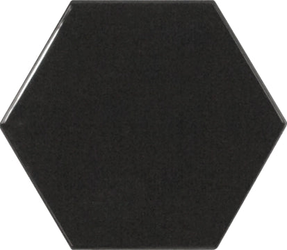 Equipe Ceramicas, Scale - 21915---Black,-Lucido,-10.7x12.4cm,-9.00mm,-Rett.