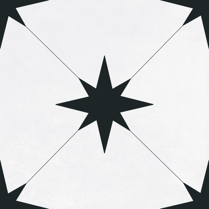 Geotiles, Ponent-Llevant - Llevant Black, Natural, 22.3x22.3cm, 10.00mm