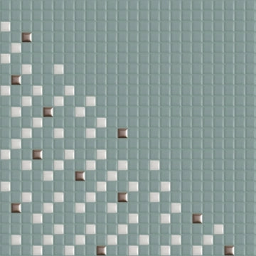 Appiani, Metrica - PARA 004 - Parallele 04 Menta/Rame/Snow, Naturale (1.2x1.2), 30x30cm, 7.20mm