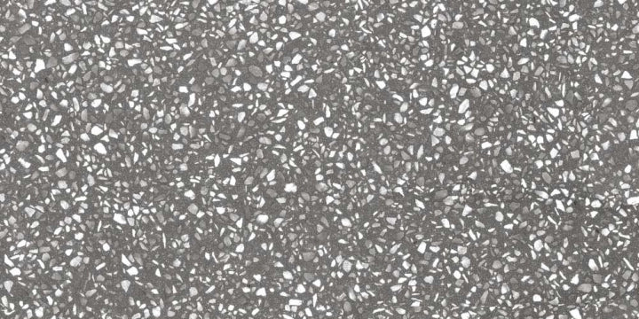 Ceramica Magica, Arte Terrazzo - MAARTE0236N - Grey, Matt, 30x60cm, 9.00mm, Rett.