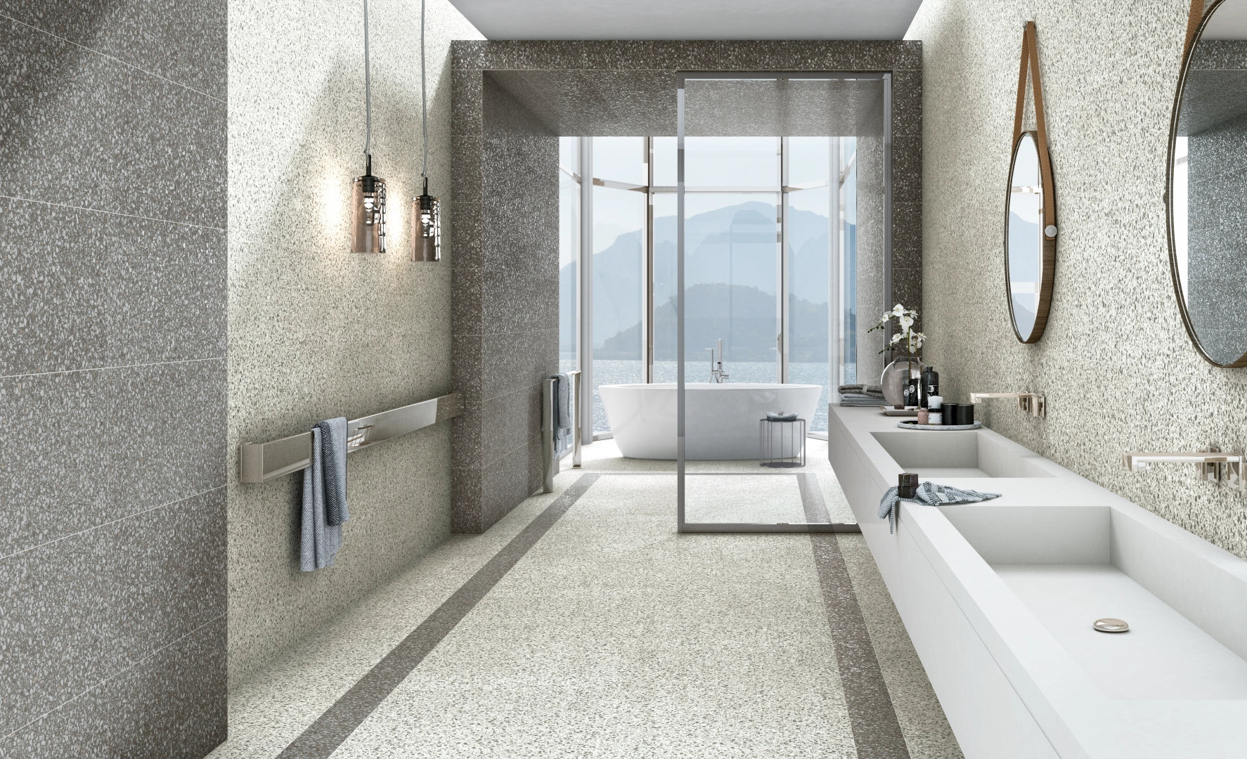 Novabell, Imperial Venice - IMV 92RT - Nero, Natural, 60x120cm, 9.00mm, Rett.