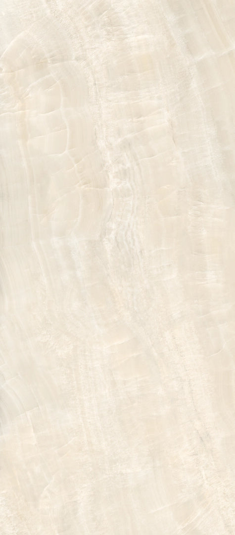 Ceramica Fondovalle, Infinito 2.0 - INF1135 - Onice White, Glossy, 120x278cm, 6.50mm, Rett.
