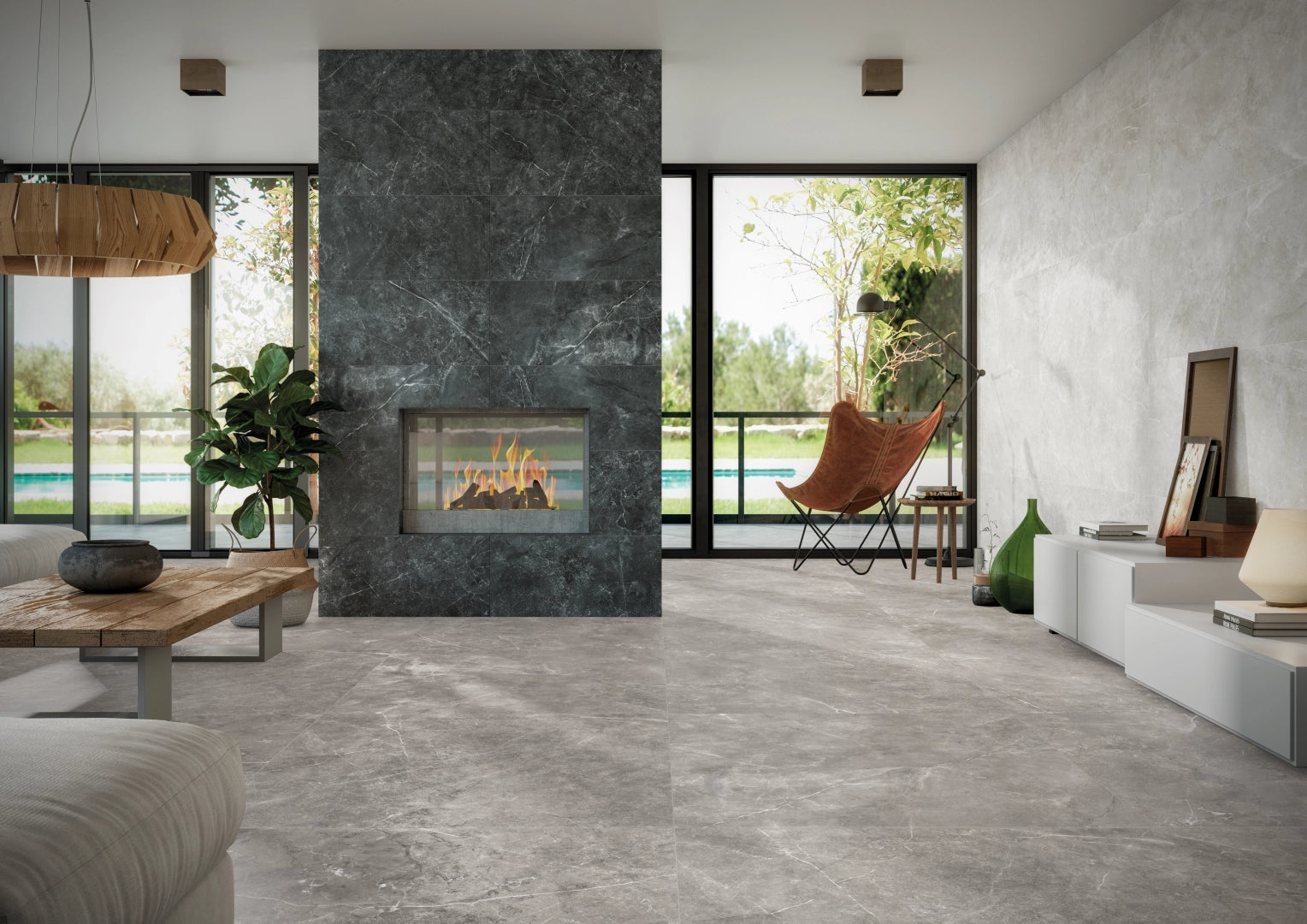 Alaplana Ceramica, Amalfi - Blanco, Mate, 33.3x90cm, 10.00mm, Rett.