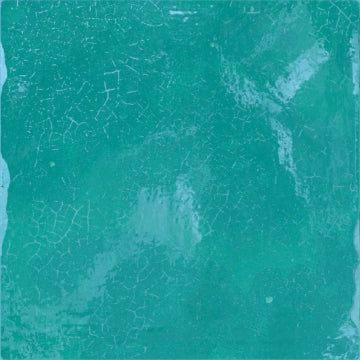 Carmen Ceramica, Souk - Turquesa, Brillo, 13x13cm, 10.00mm, Rett.