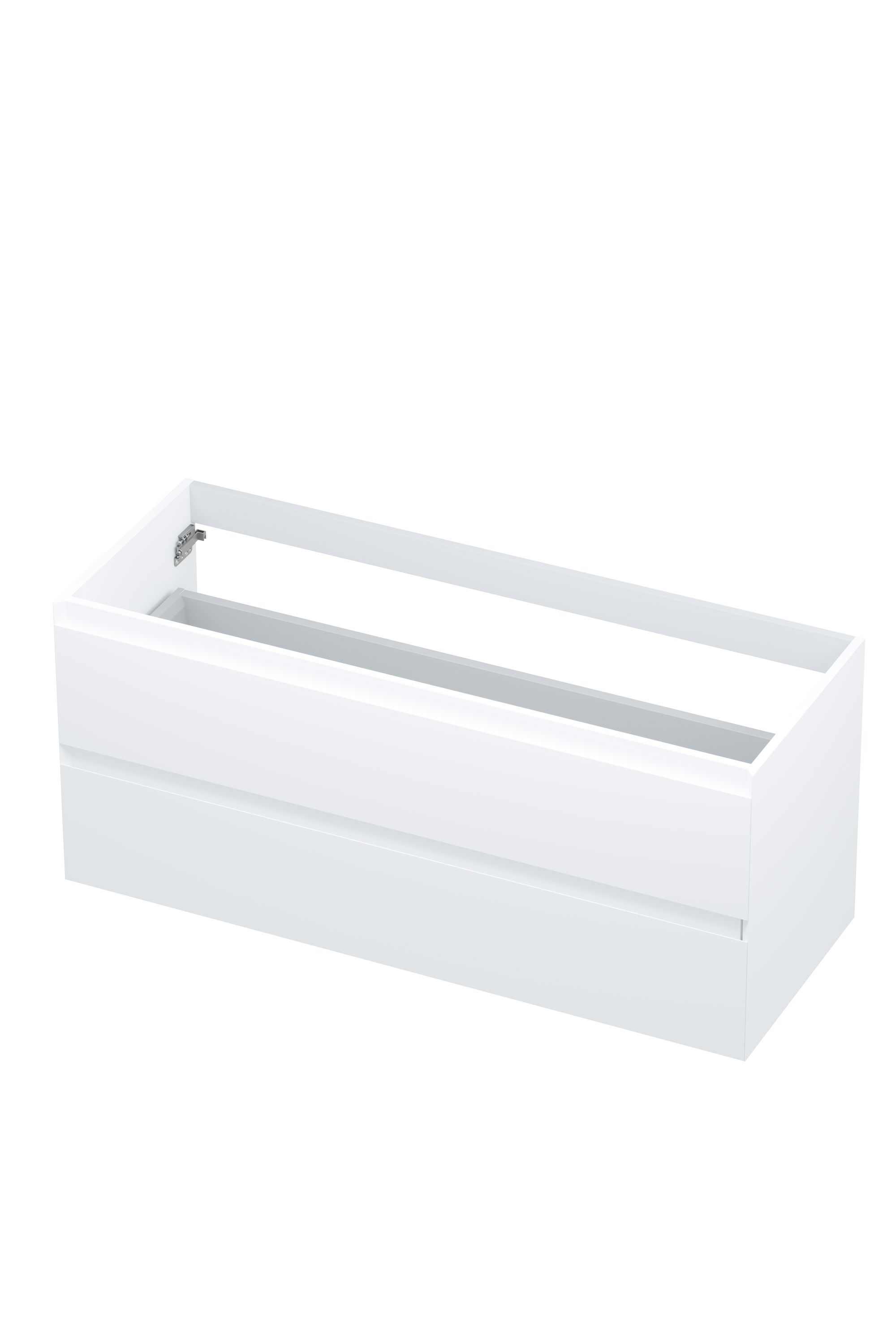 Ink onderkast - houten keerlijst - 2 laden - Mat Wit - 120x45cm - 1240440