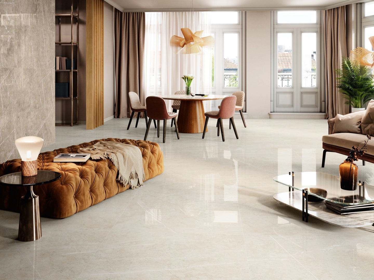 PorcelaniteDos, Lyon - 1936 - Perla, Antislip, 100x100cm, 10.00mm, Rett.