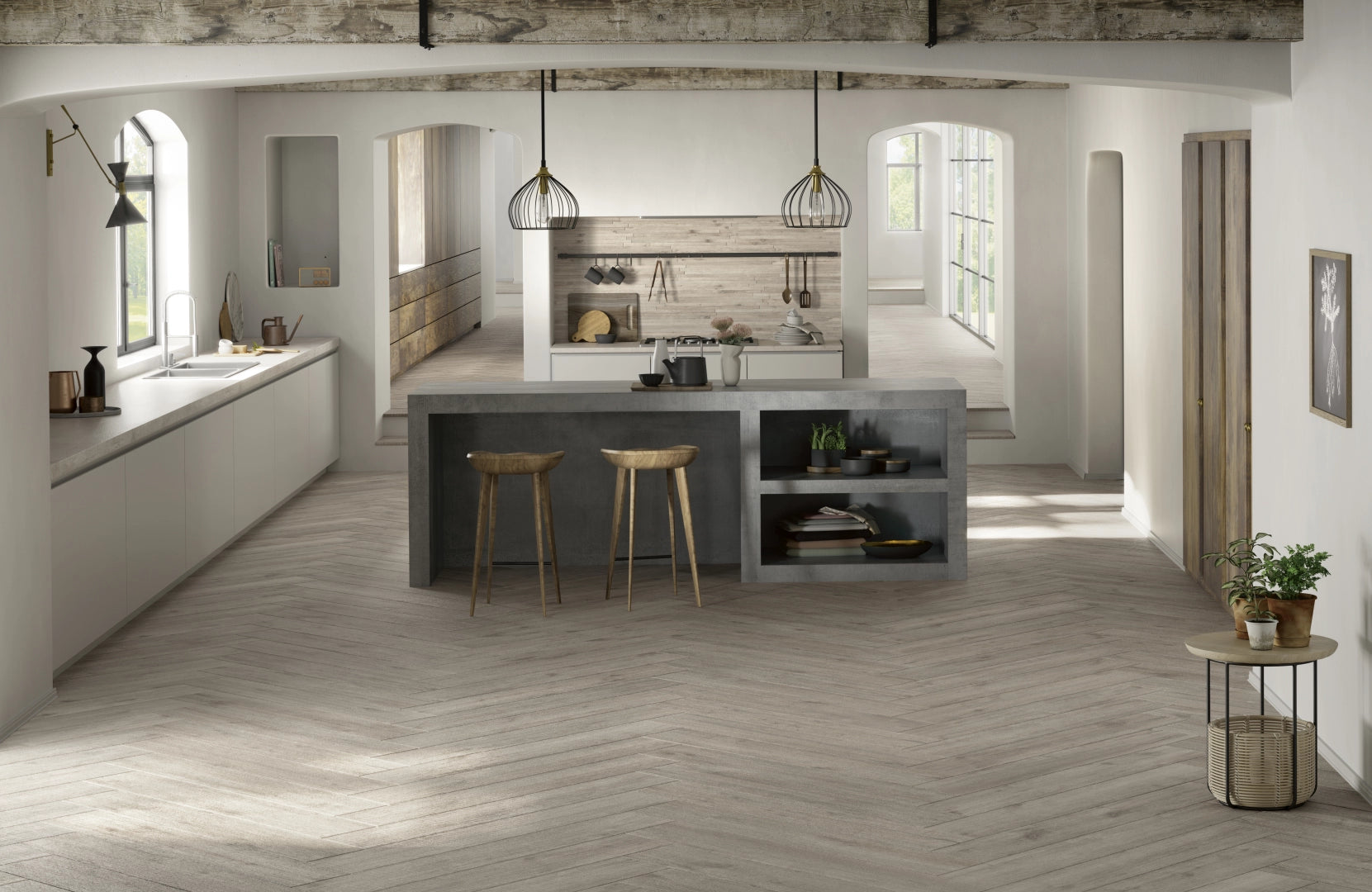 Pastorelli Ceramiche, Arkè - P009824 - Ak Tortora, Naturale, 40x120cm, 20.00mm, Rett.