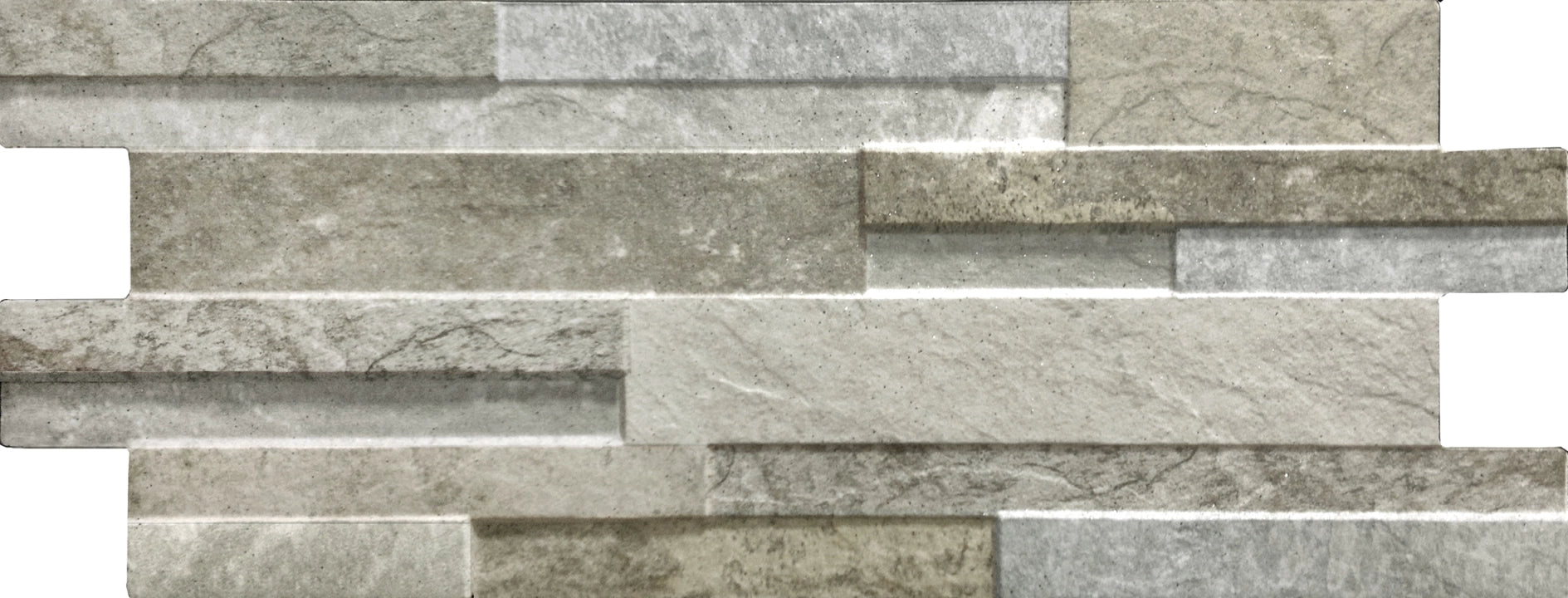 Walls&More by Keradom, Quarzo - Q300 - Grey, Naturale, 16x40cm, 10.00mm