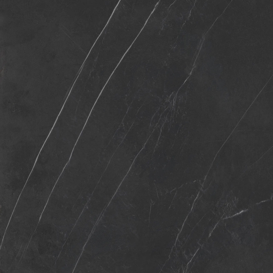 Dom Ceramiche, Blake - Nero, Naturale Veined, 90x90cm, 10.00mm, Rett.