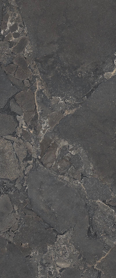 Provenza Ceramiche, Unique Infinity - EMLX - Black Cobblestone, Naturale, 120x278cm, 6.50mm, Rett.