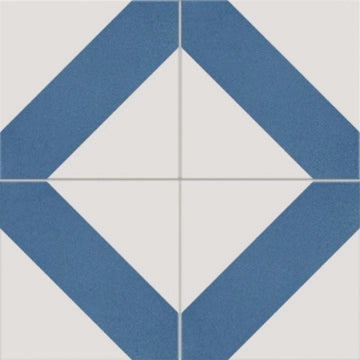 Ceramica Valsecchia, Gemini - 2 Blue, Naturale, 15x15cm, 8.50mm, Rett.