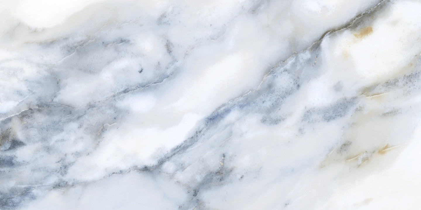 Prissmacer, Calacatta - Blue, Matt, 30x60cm, 9.50mm, Rett.