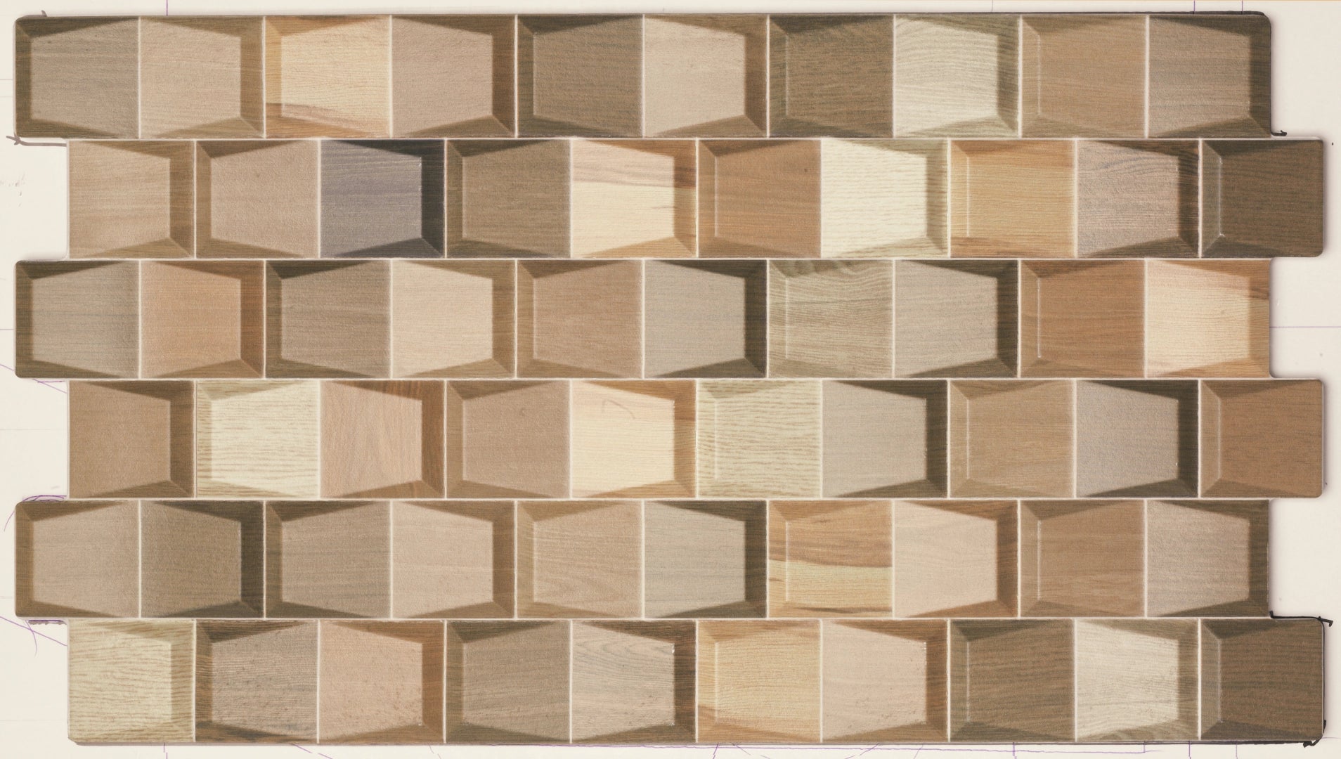 Realonda, Megane - Wood, Satin, 31x56cm, 13.00mm