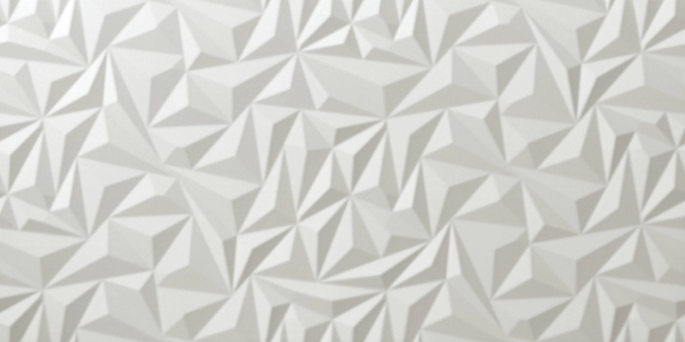 Atlas Concorde, 3d Wall Design - 8DMA - Multi-faceted 3d Angle White, Matt, 40x80cm, 9.00mm