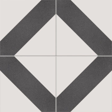 Ceramica Valsecchia, Gemini - 2 Black, Naturale, 15x15cm, 8.50mm, Rett.