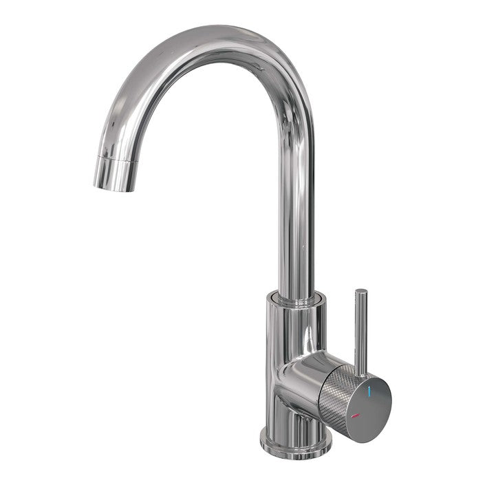 Brauer Carving wastafelkraan hoog - hendel 1 - chroom