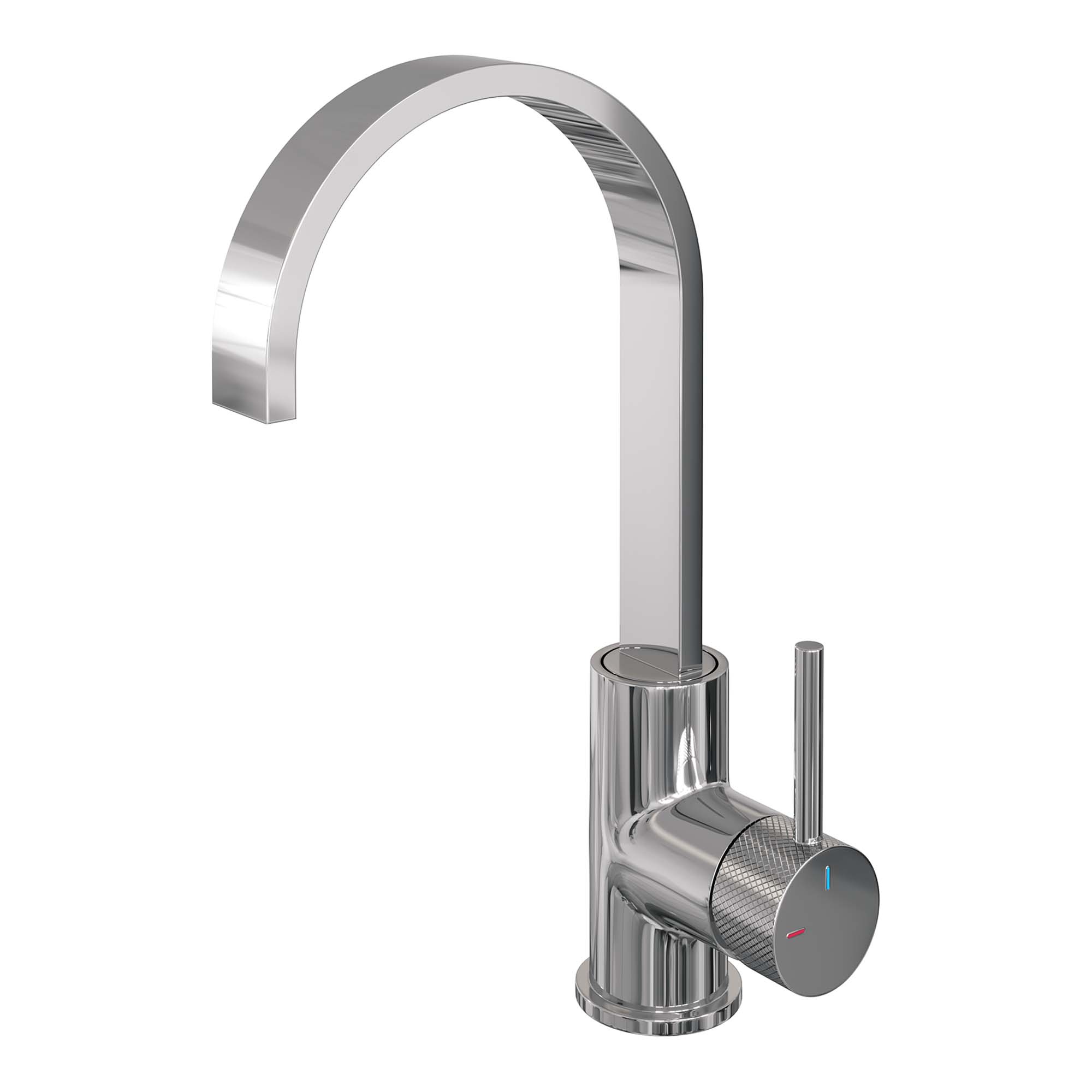 Brauer Carving wastafelkraan hoog cascade - hendel 1 - chroom