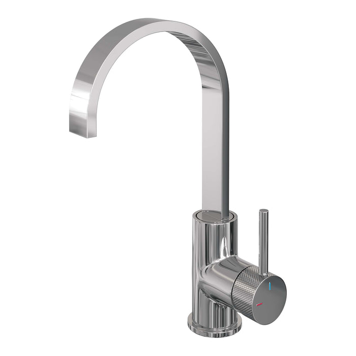 Brauer Carving wastafelkraan hoog cascade - hendel 1 - chroom