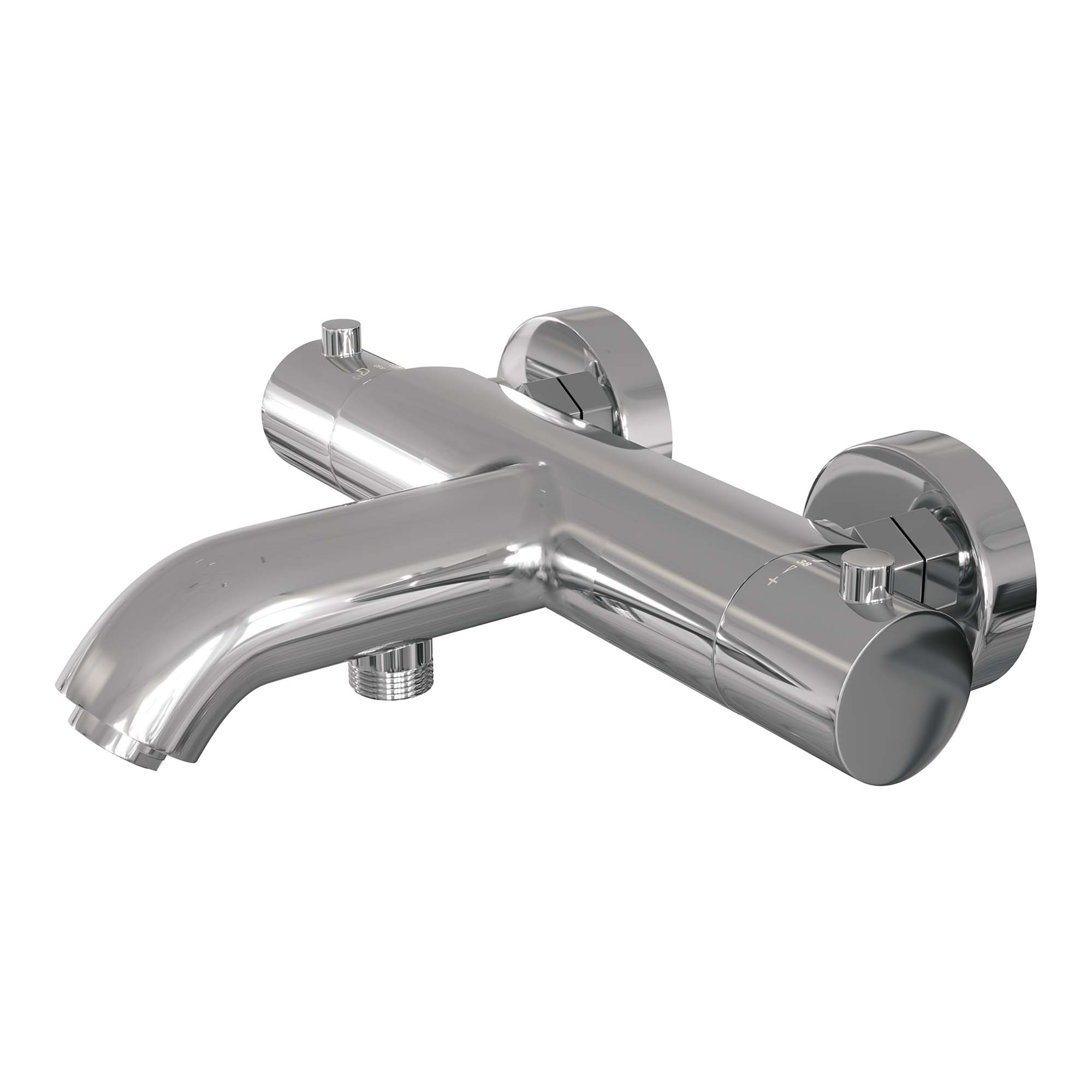 Brauer Edition badthermostaat met omstel chroom