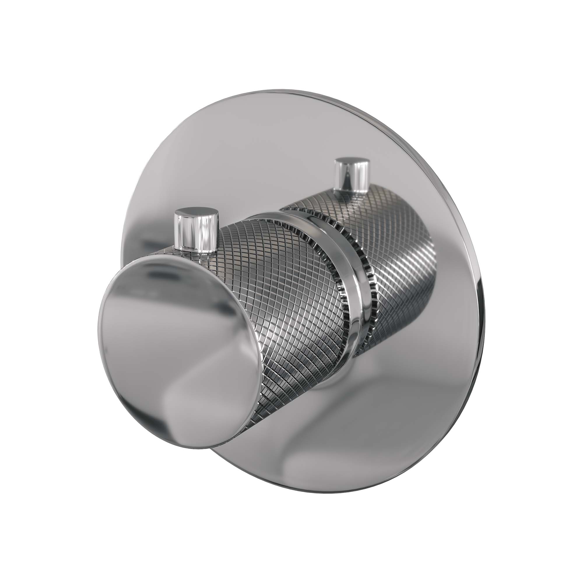 Brauer Carving losse inbouwthermostaat met in- en afbouwdelen chroom