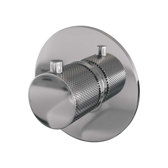 Brauer Carving losse inbouwthermostaat met in- en afbouwdelen chroom