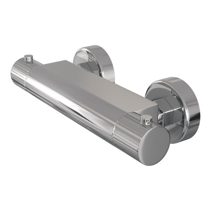 Brauer Stripe opbouw douche thermostaatkraan - chroom
