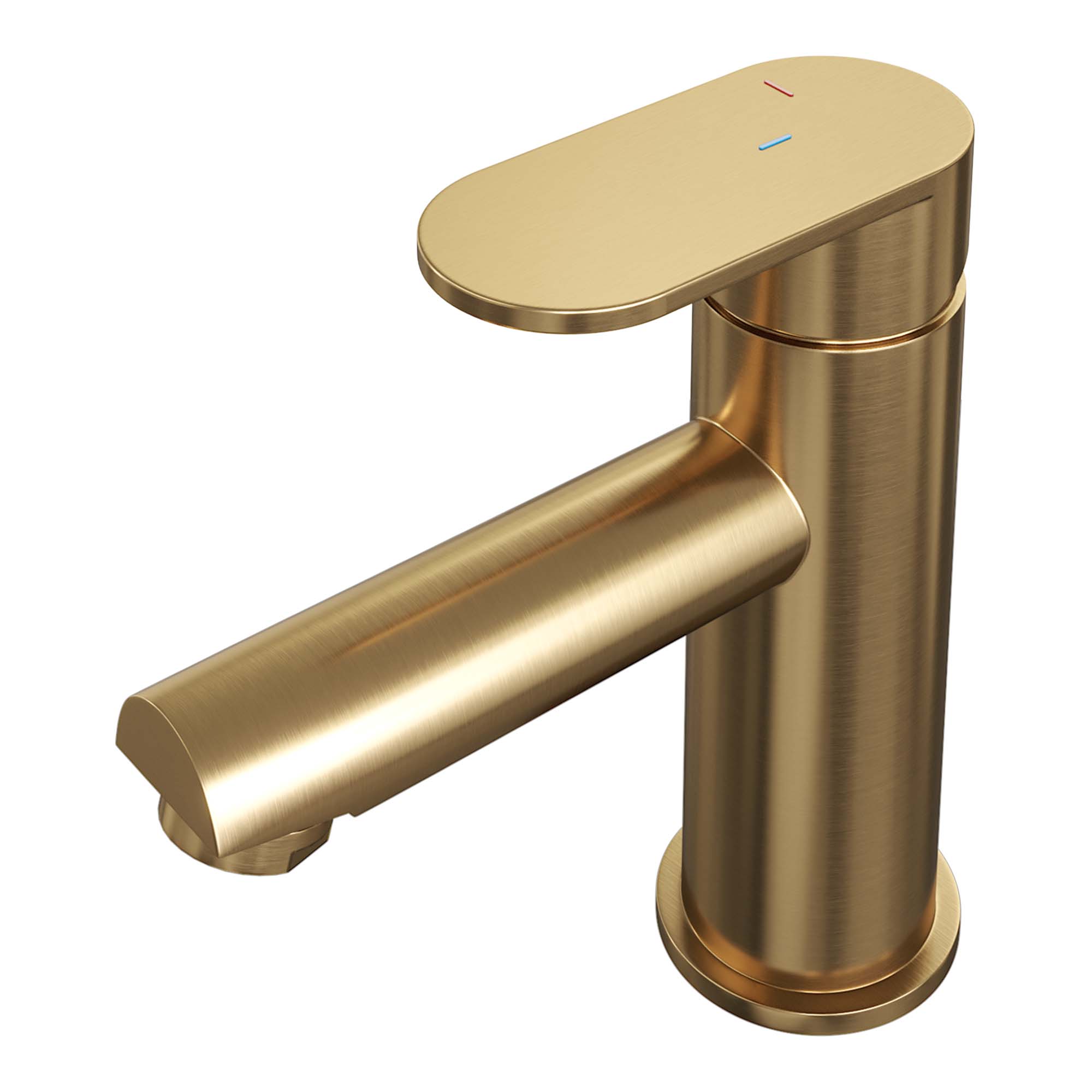 Brauer Edition wastafelkraan - hendel 3 - Geborsteld Goud PVD