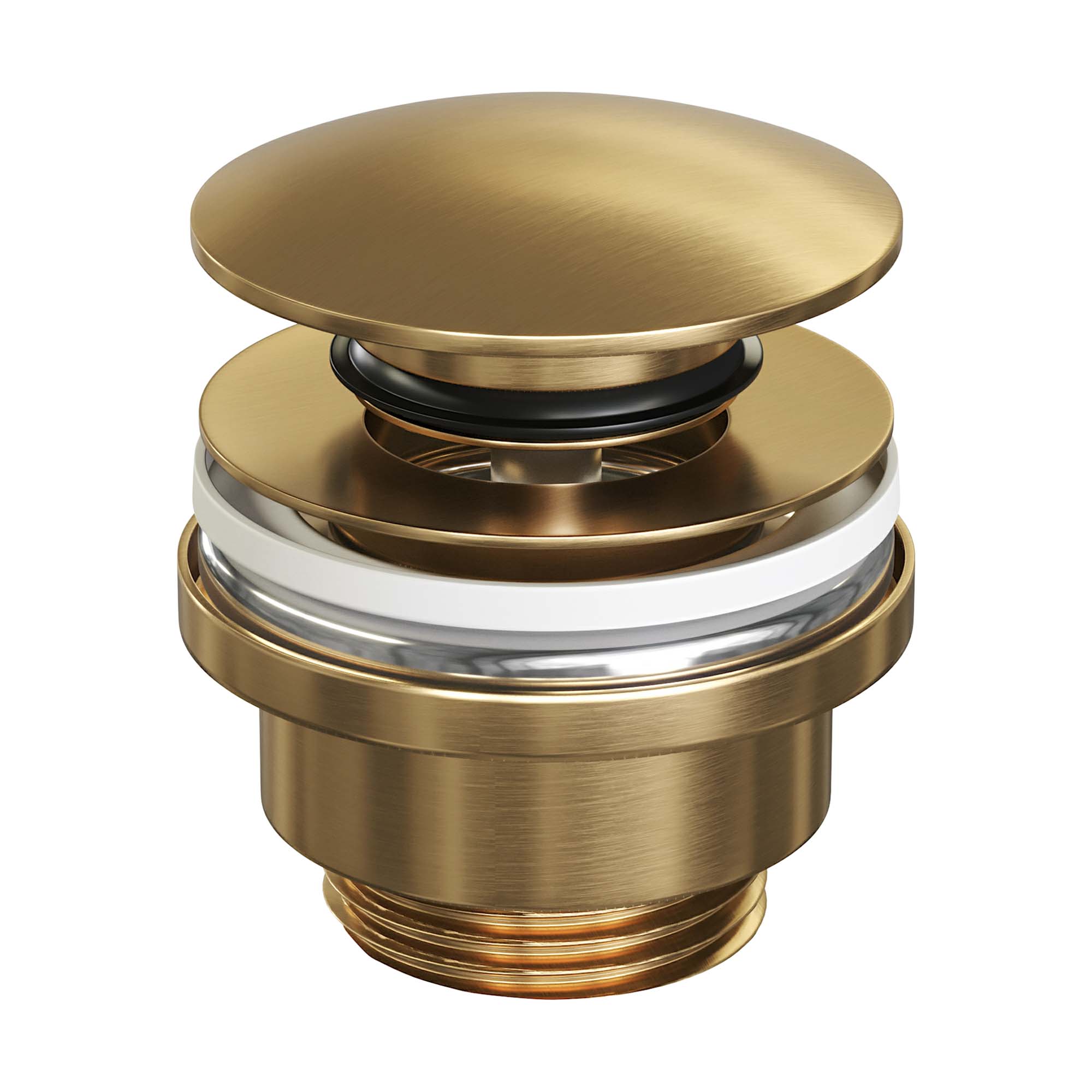 Brauer Gold Edition pop-up klikplug Geborsteld Goud PVD